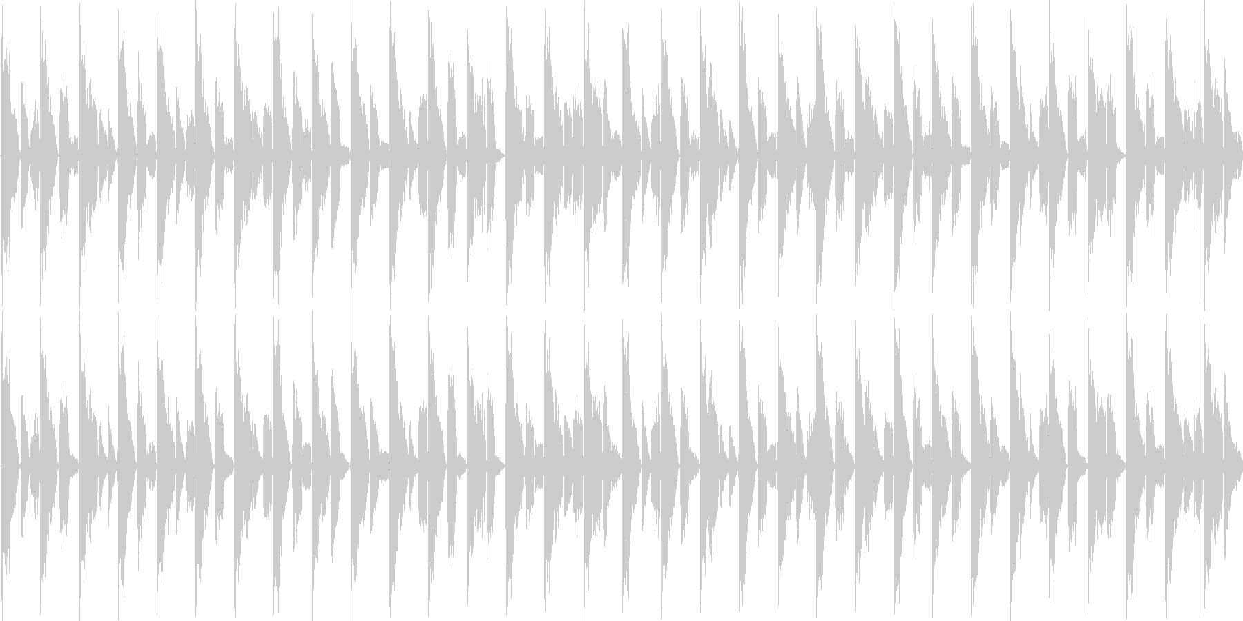 リズムを強調した楽曲です。淡々と伸びや…の未再生の波形