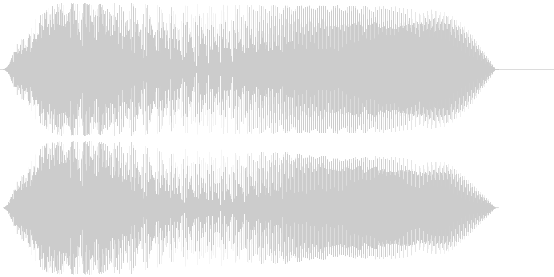 不協和音ハウリング【ホラー】ヒィオーゥンの未再生の波形