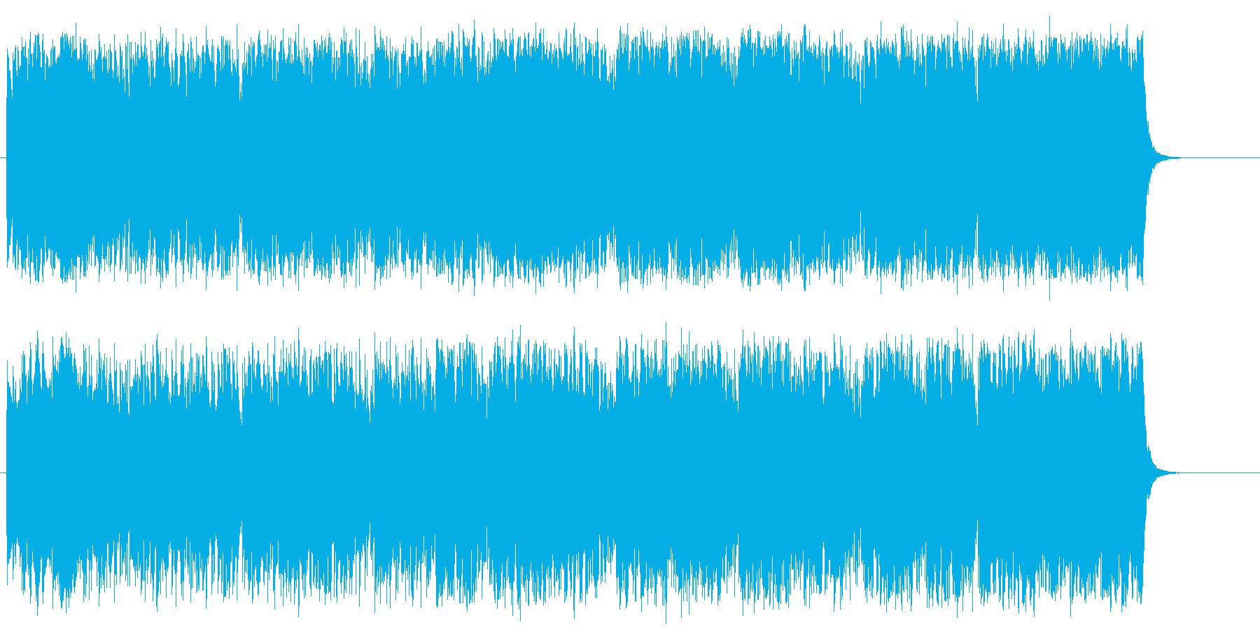 エンディング 希望 前進 いきいきの再生済みの波形