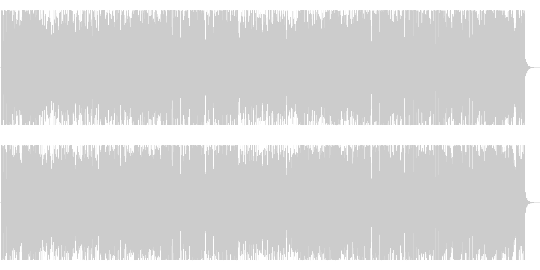 軽快でポップなシンセ曲 疾走感の未再生の波形