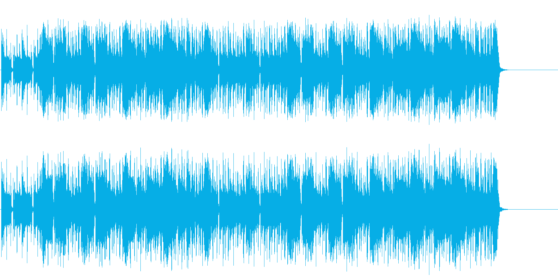 夜の街を感じさせるファンク/テクノの再生済みの波形