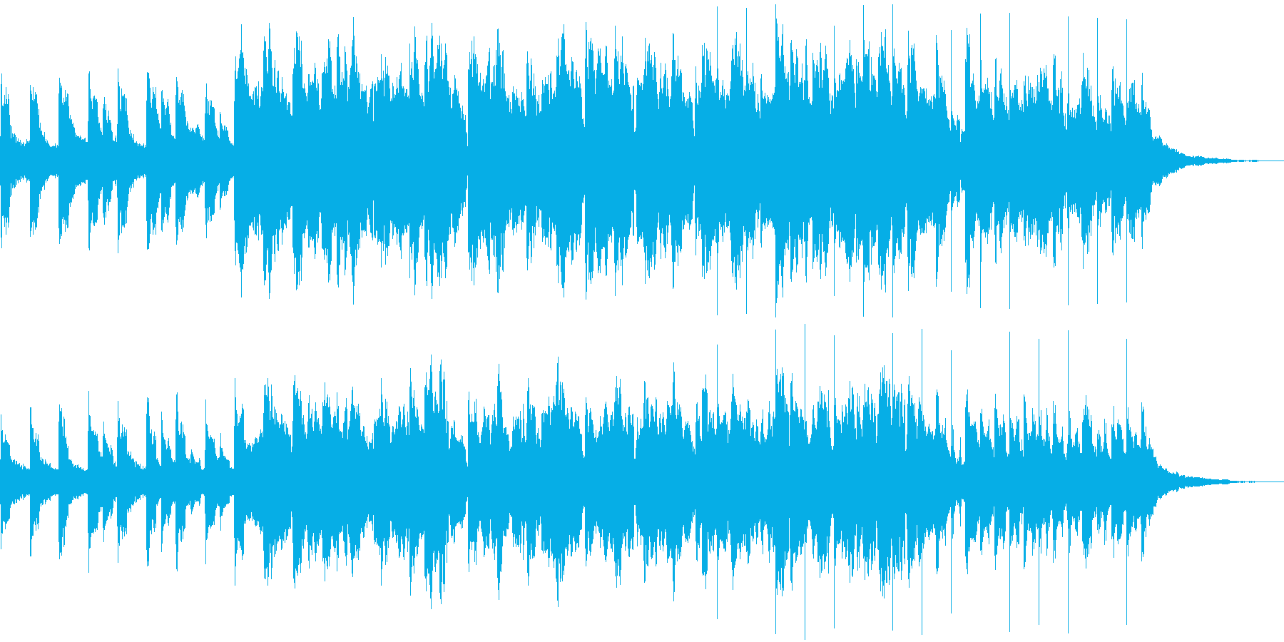 凛とした佇まいの旅館をイメージした曲の再生済みの波形
