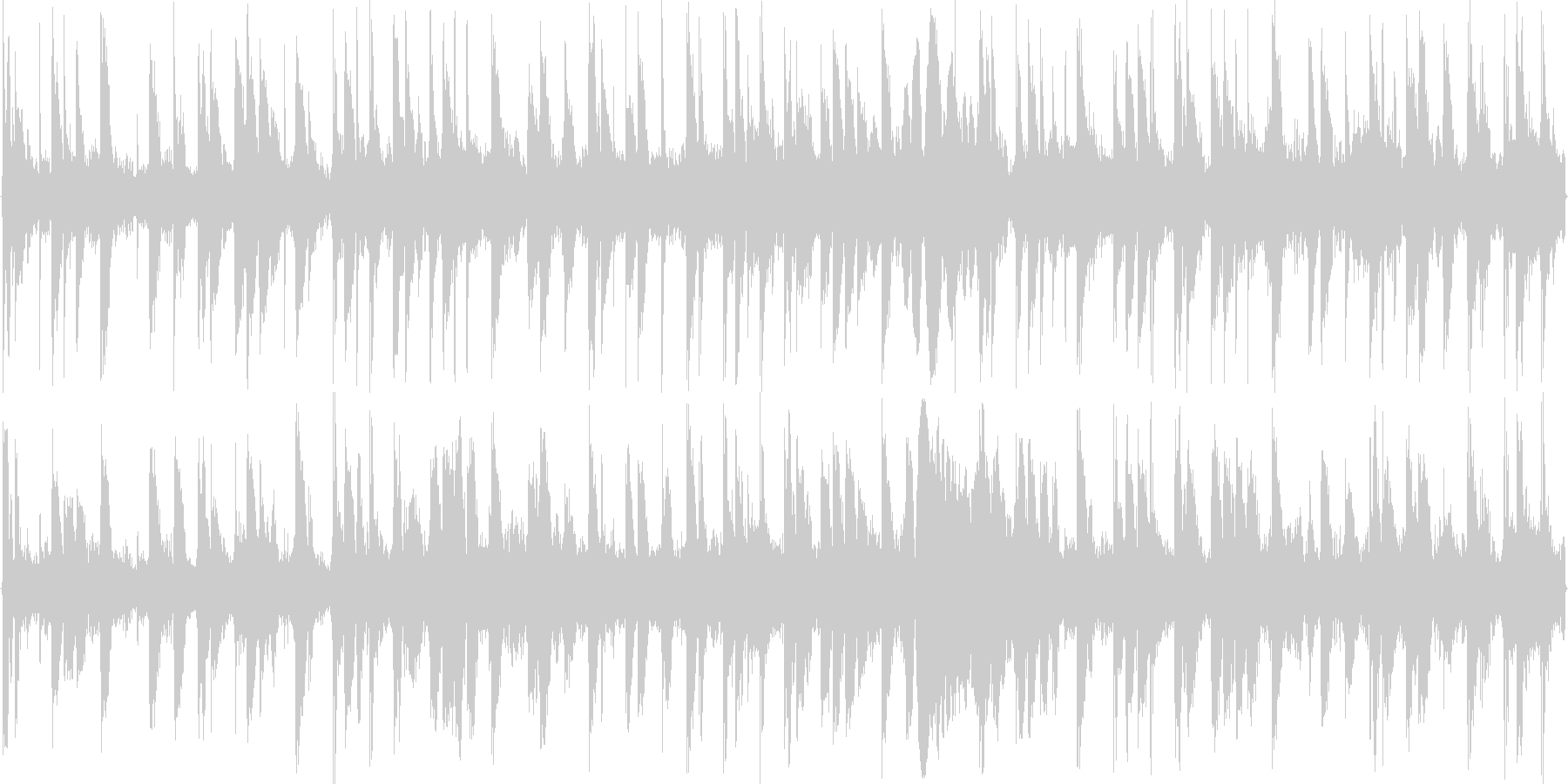 リズムを強調した楽曲です。の未再生の波形