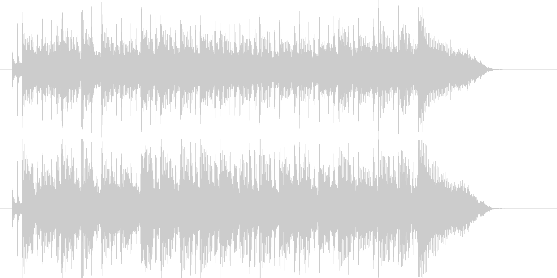爽やかで落ち着いたポップスのジングル曲の未再生の波形
