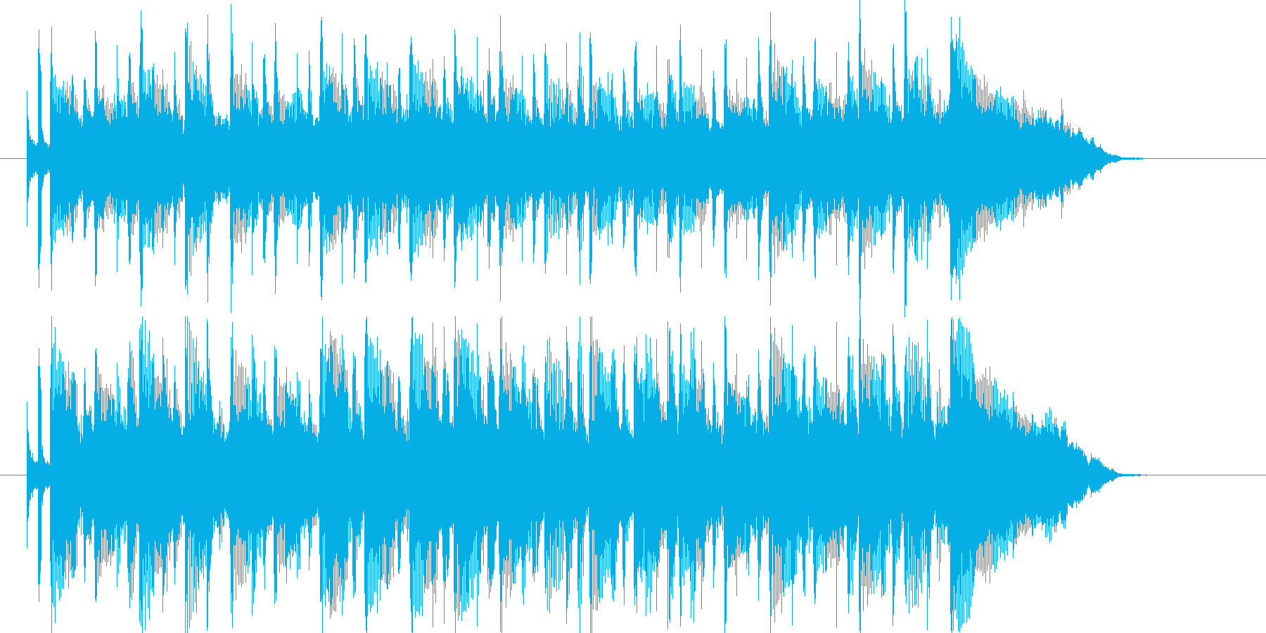 爽やかで落ち着いたポップスのジングル曲の再生済みの波形