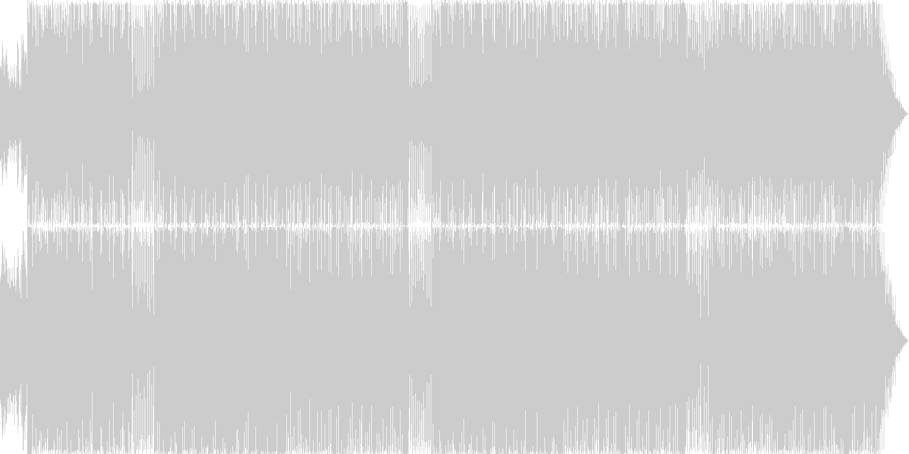 ギターをメインにしたロック系ポップスの未再生の波形
