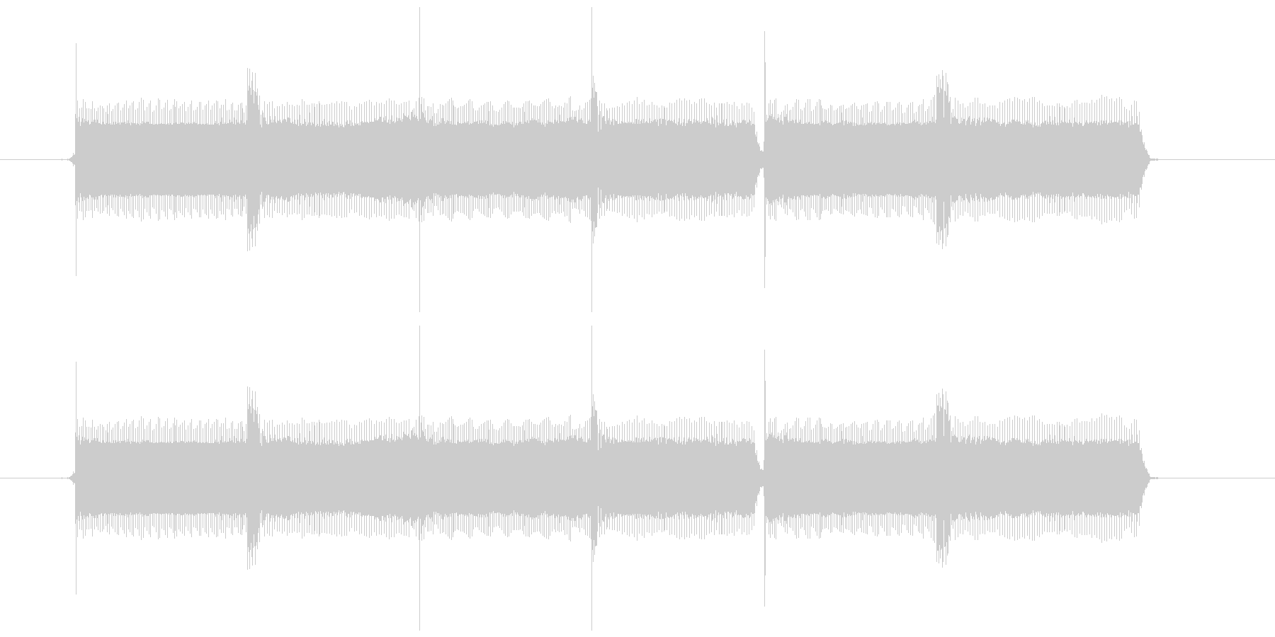 正解の時の効果音の未再生の波形