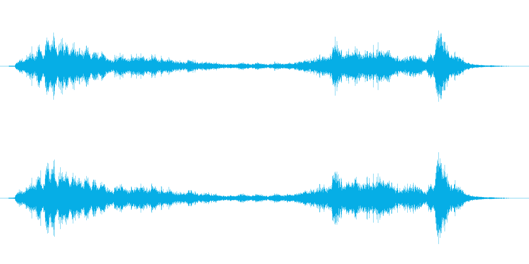 【生録音】ガラガラガラーガシャン(遠め)の再生済みの波形