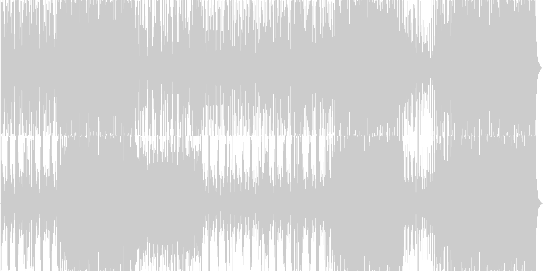 和風バトルBGMの未再生の波形