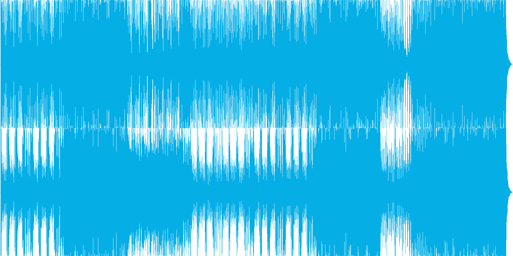 和風バトルBGMの再生済みの波形