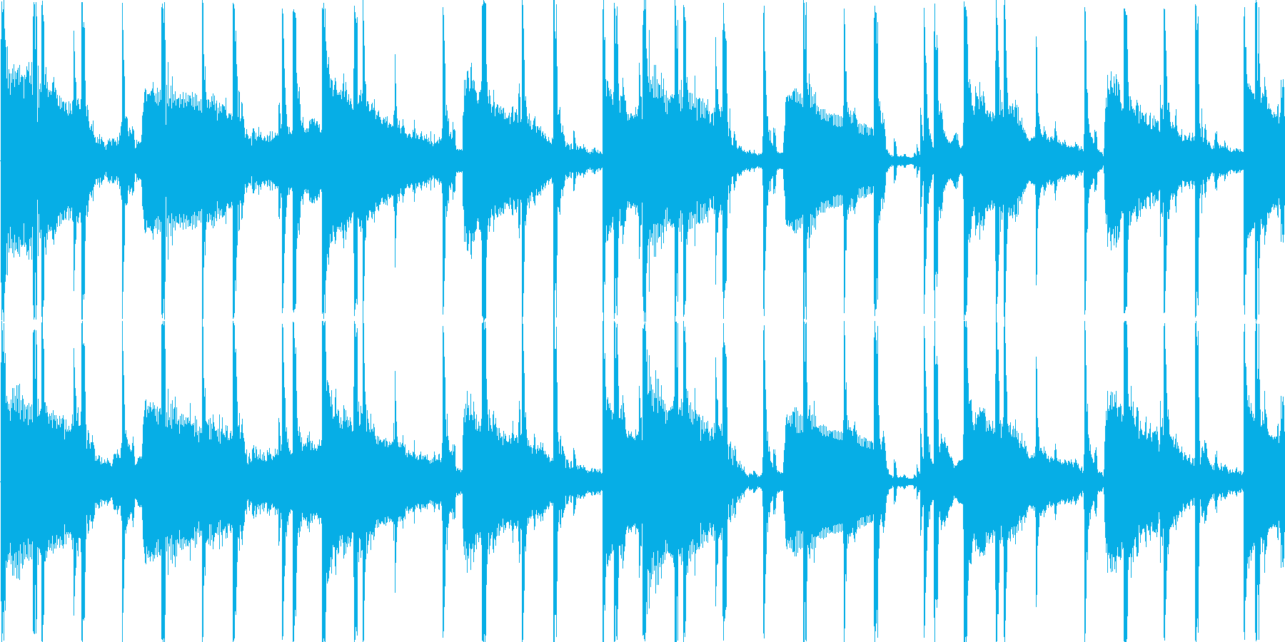 ヒップホップを感じる楽曲です。の再生済みの波形