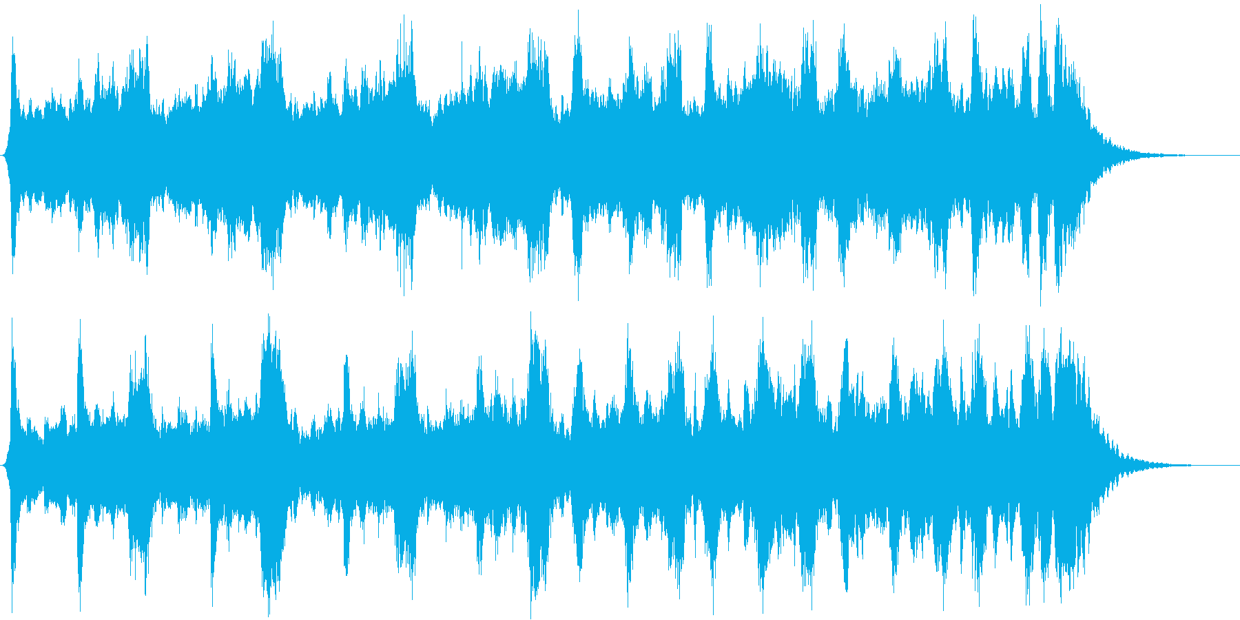 ホラー系・じわじわ追い詰められる曲の再生済みの波形