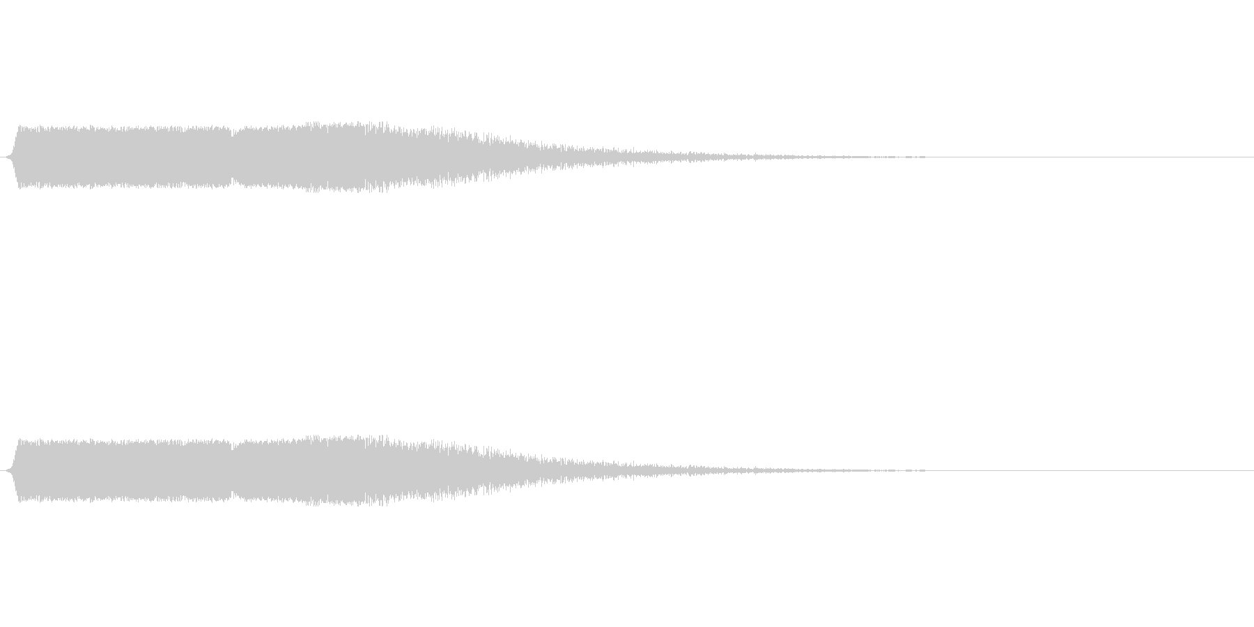 シューン:矢印が下降するような音の未再生の波形
