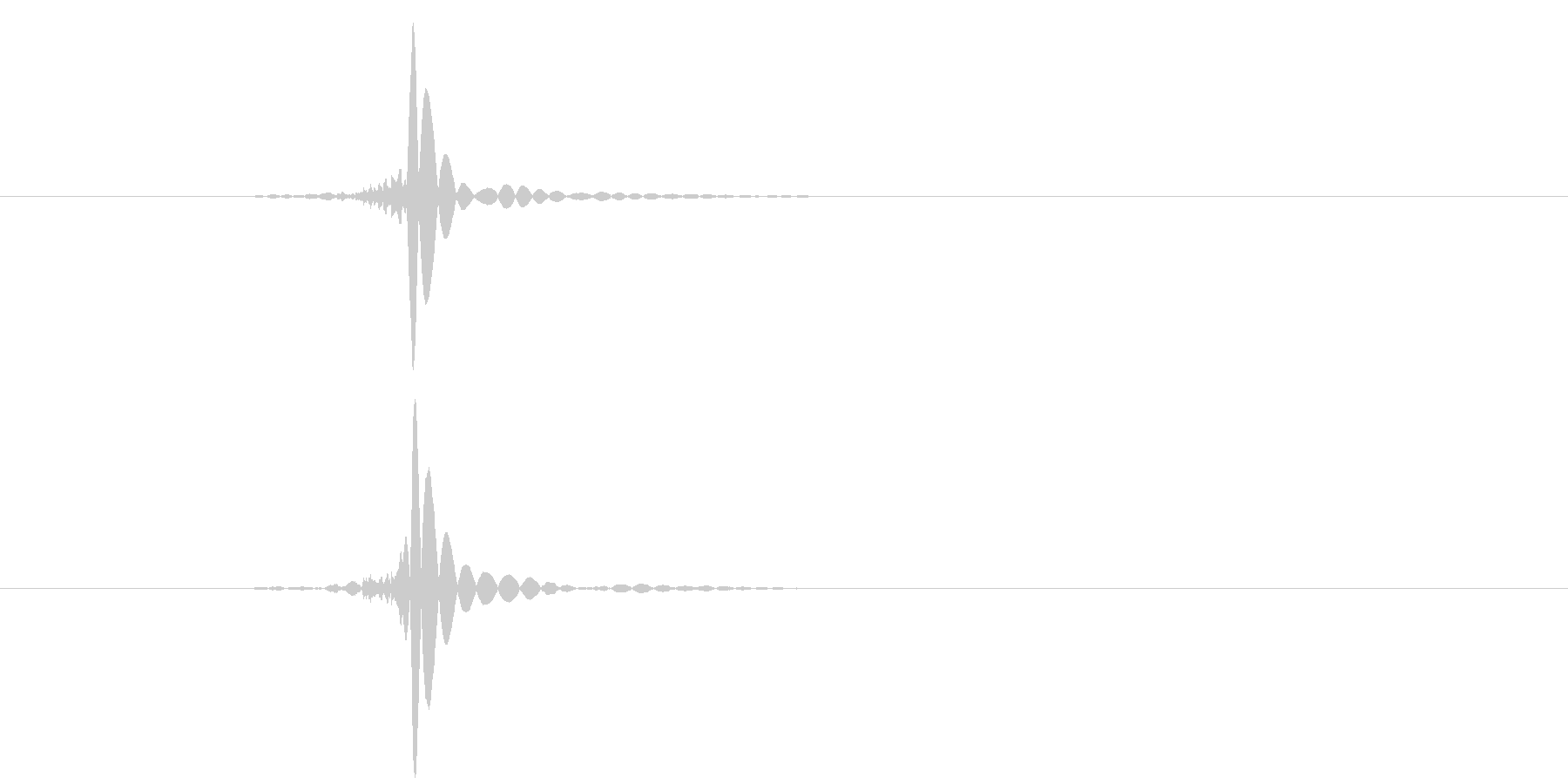 刀を振る音ですの未再生の波形