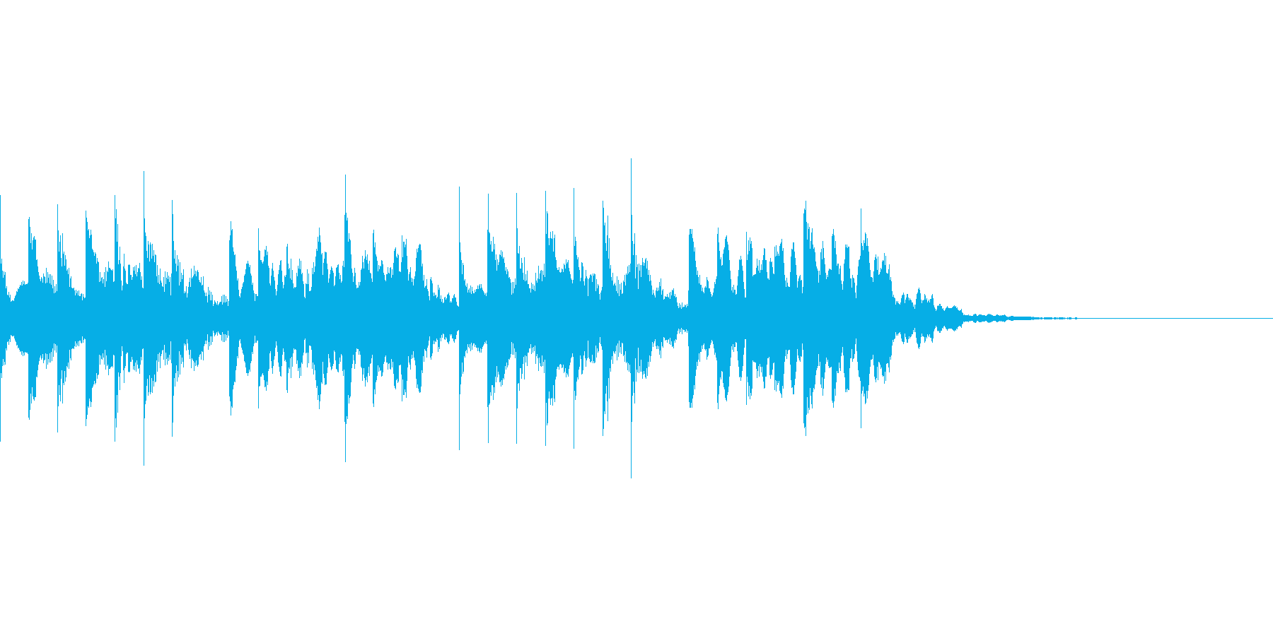 着信音、お知らせ音、アラーム音の再生済みの波形