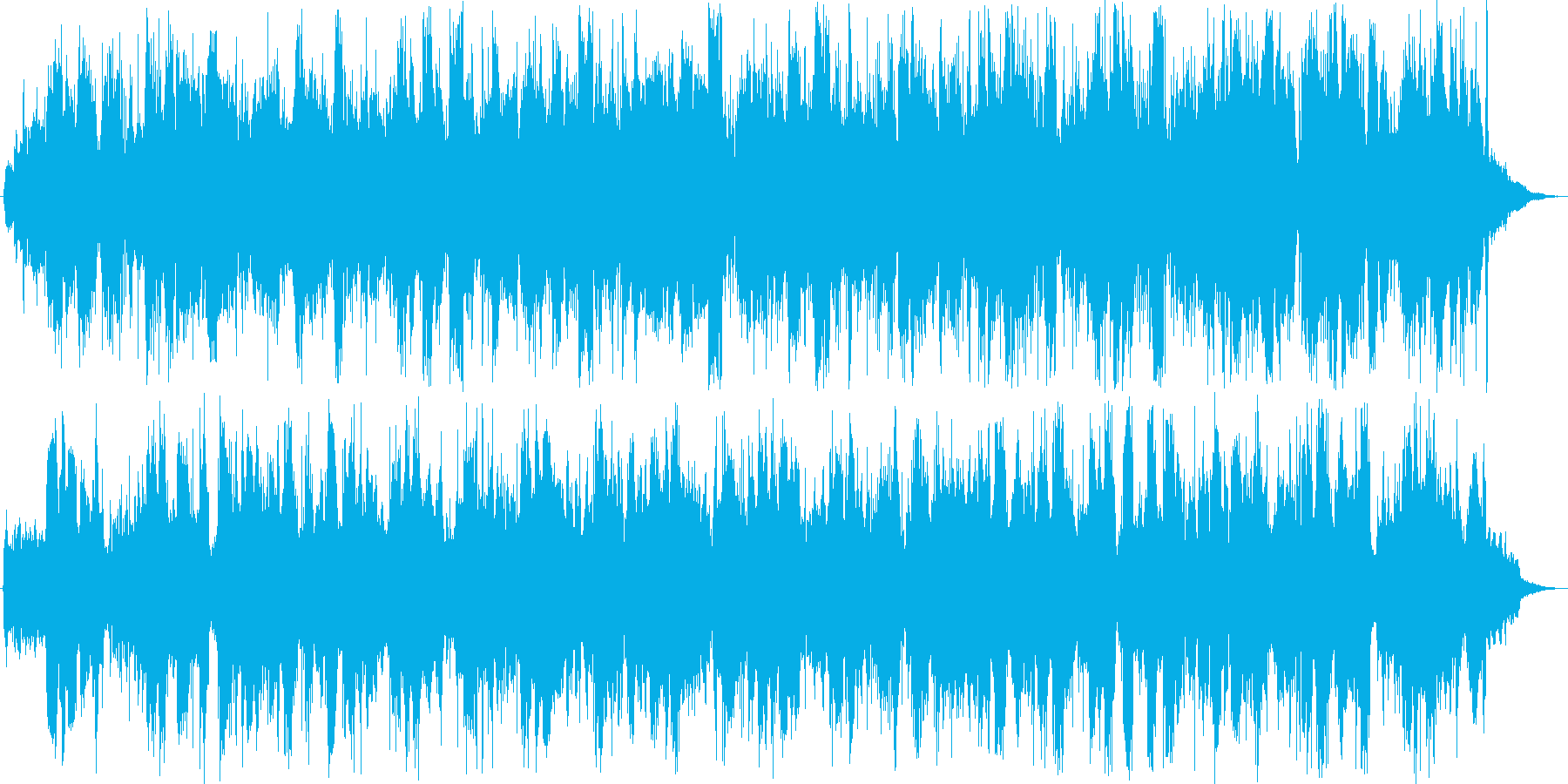 いろいろなモノがぶつかり合っています。の再生済みの波形