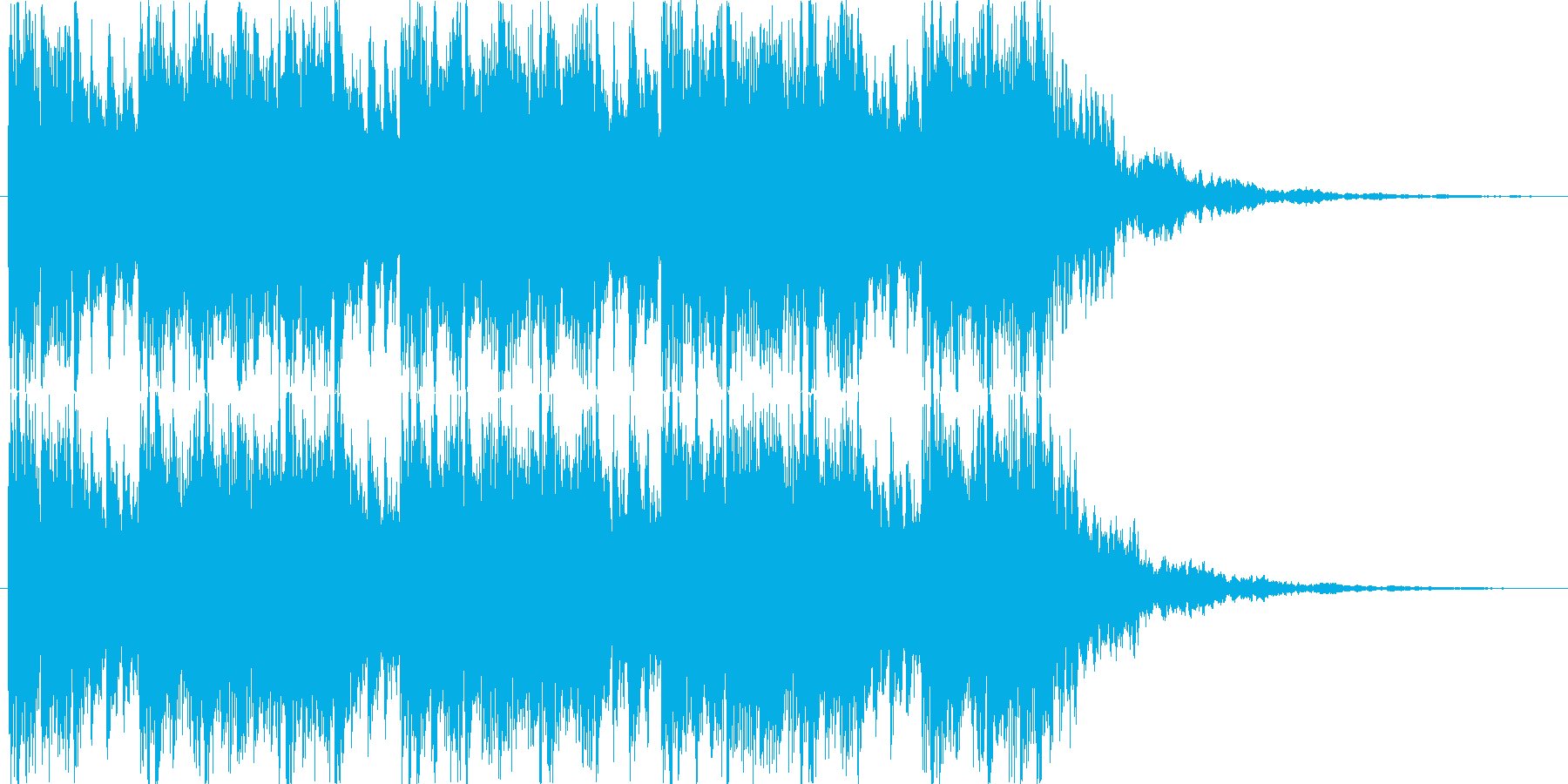 Dubstep風のジングルの再生済みの波形