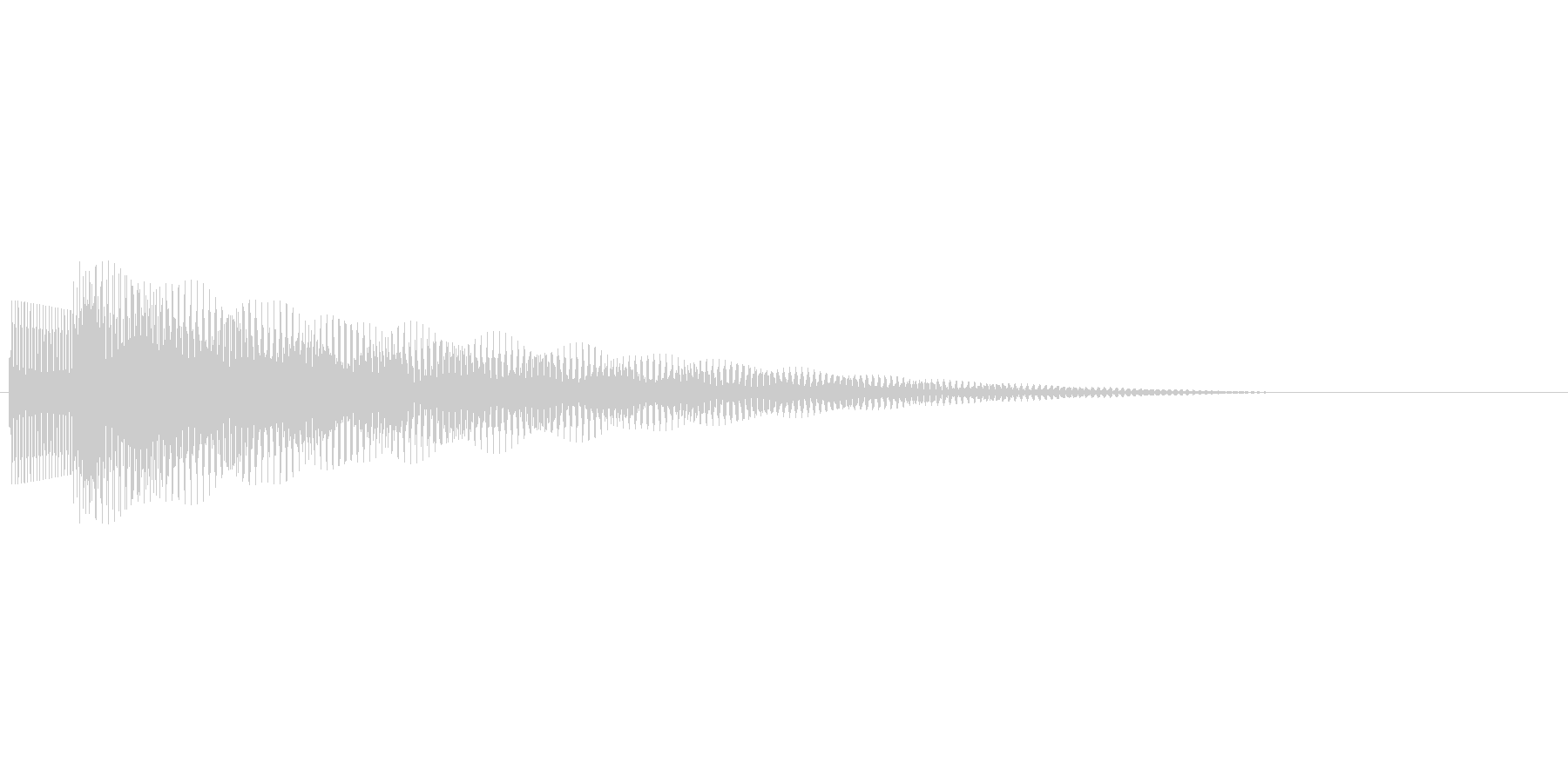 アプリのタッチ音の未再生の波形