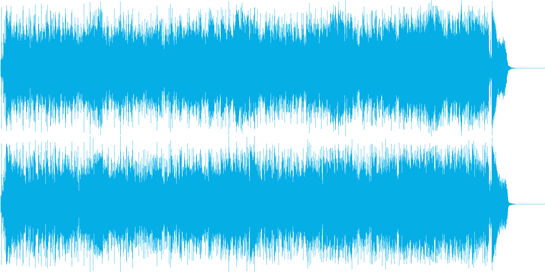 いきいき、わくわく、ドライブ、楽しいの再生済みの波形