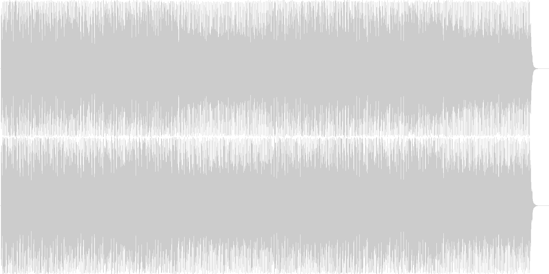 テーマパーク感あるシンセリード曲の未再生の波形