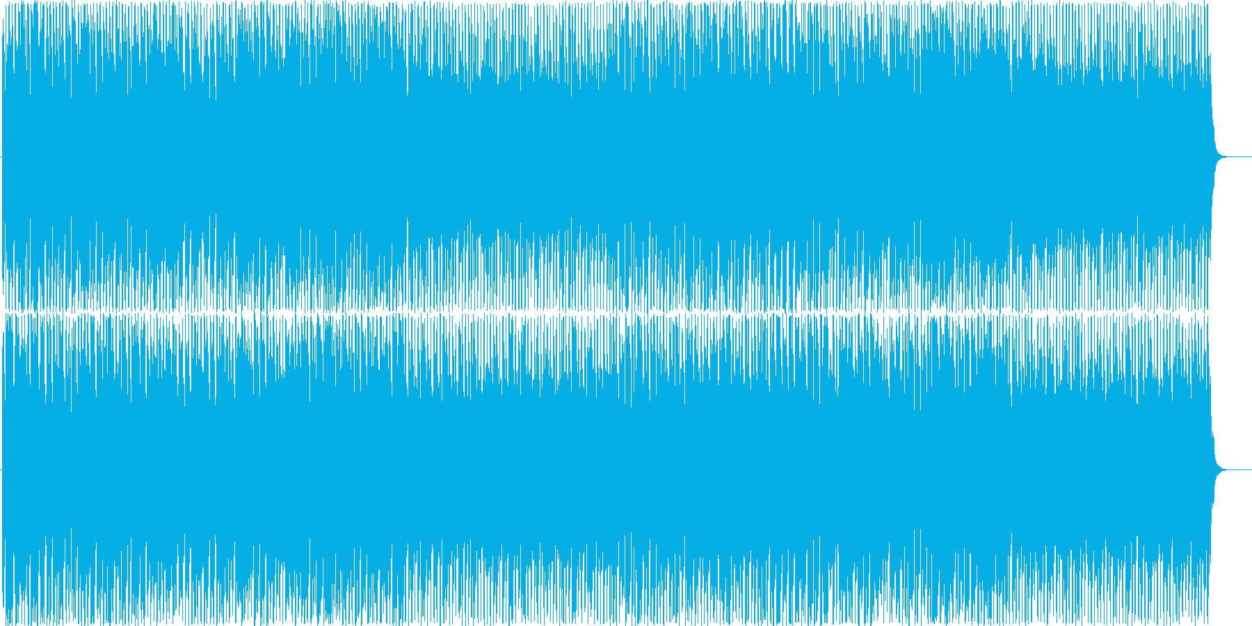 テーマパーク感あるシンセリード曲の再生済みの波形