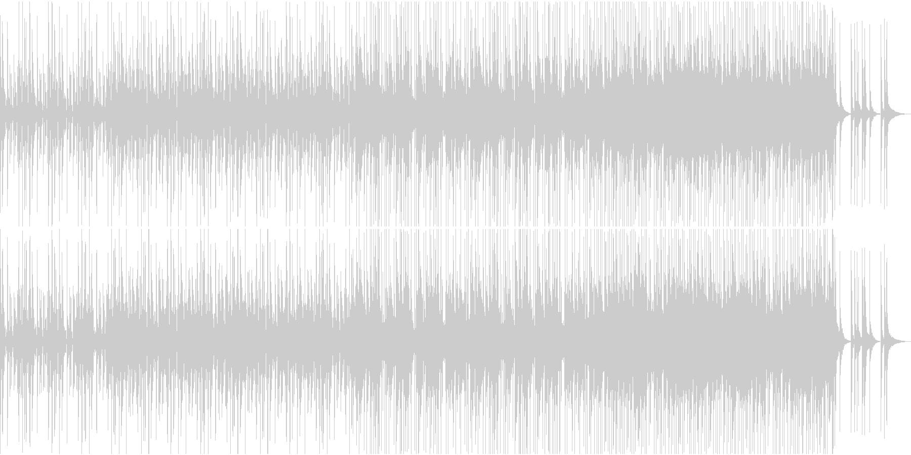 スローでレゲエっぽい曲の未再生の波形