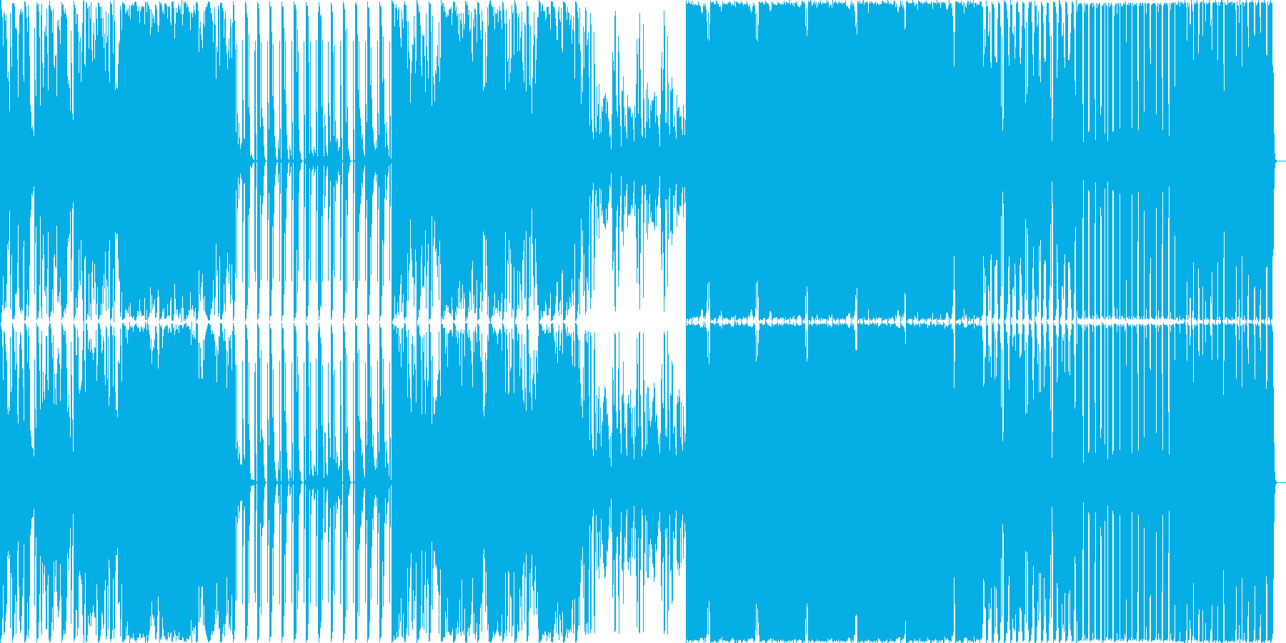 ゆったりしたテクノですの再生済みの波形