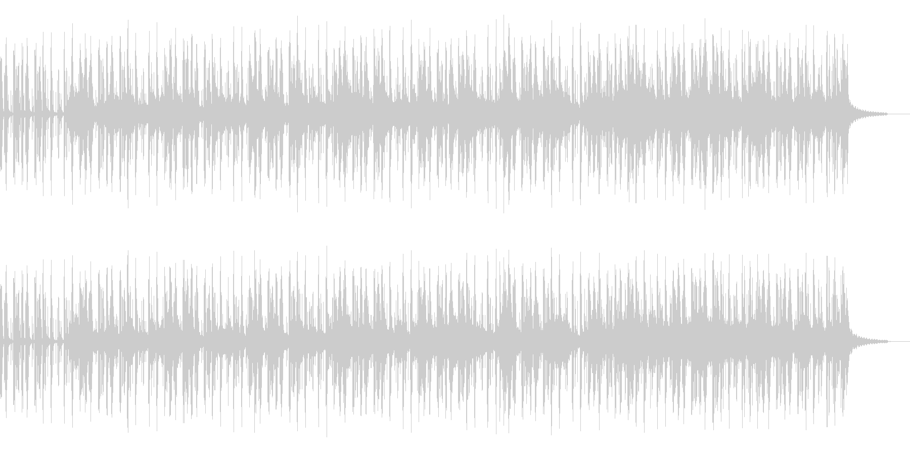 都会の夜が似合うBGM,チルアウトの未再生の波形