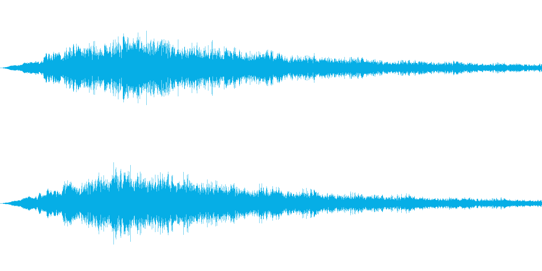 SFっぽい音その5です。「ヴウウウウウ…の再生済みの波形