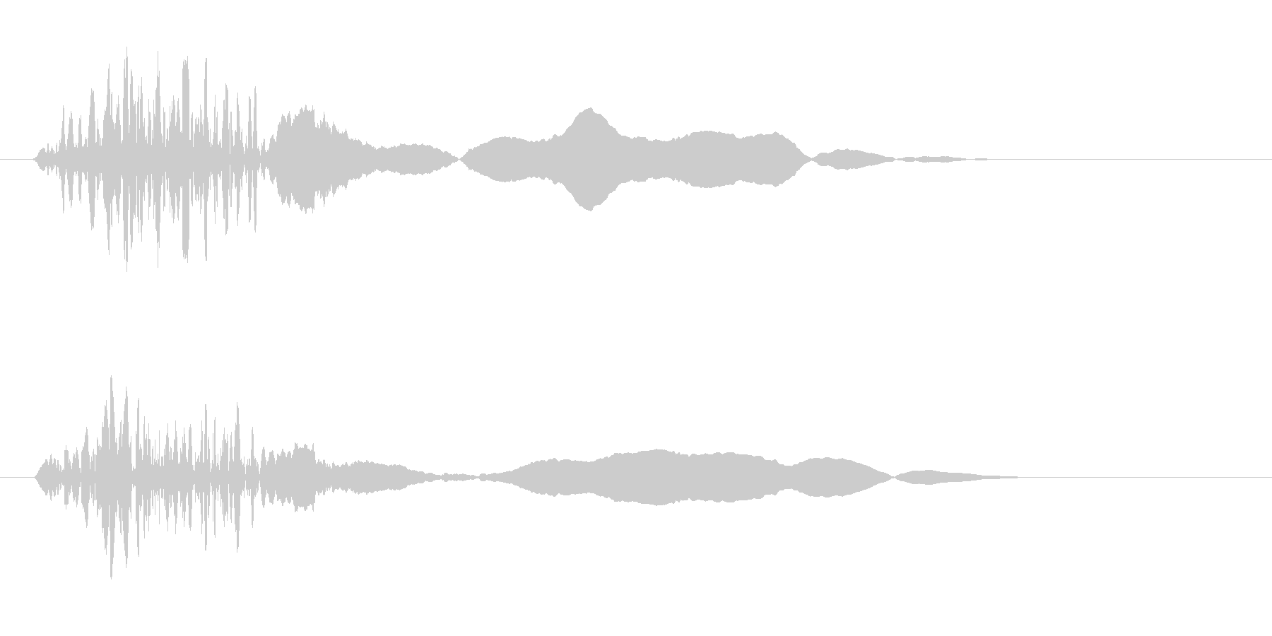 ざっ(勢いよく空気を切り裂く音)の未再生の波形