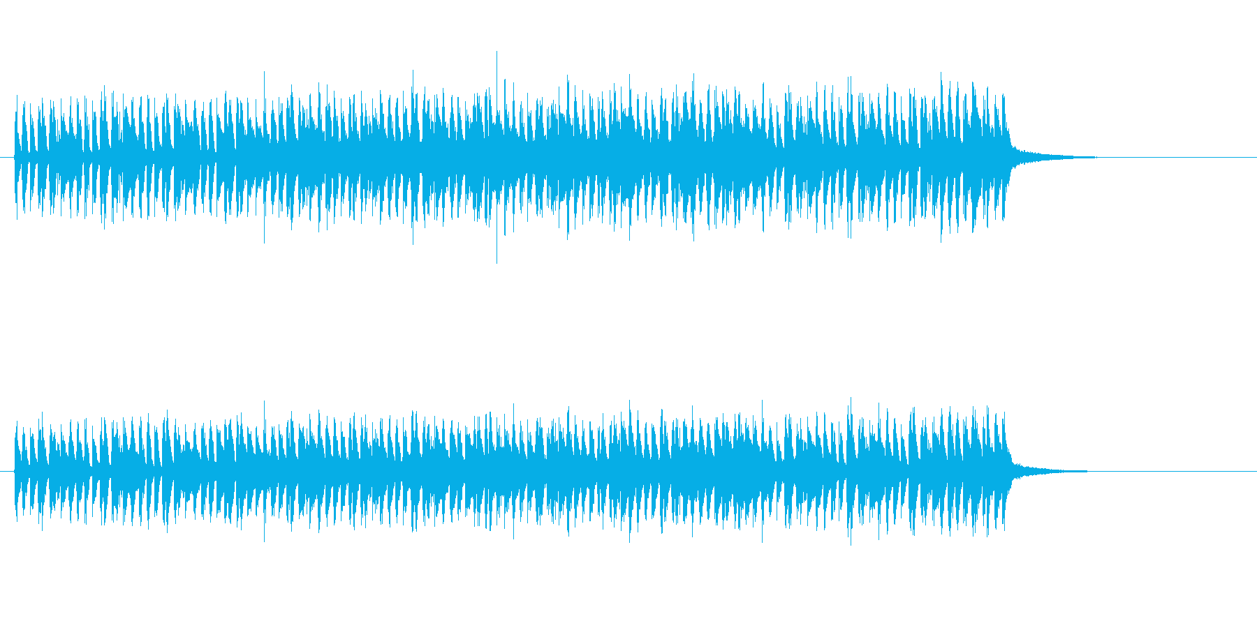 響きが美しいテクノポップの再生済みの波形