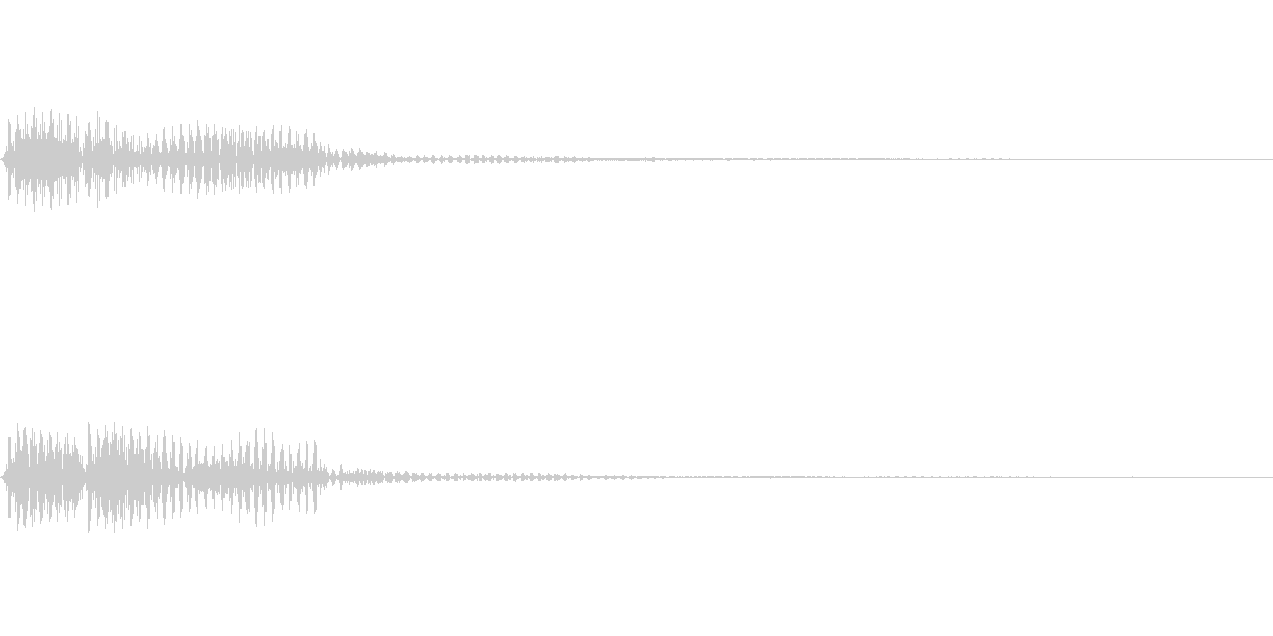 ブブーッ(エラー音)の未再生の波形