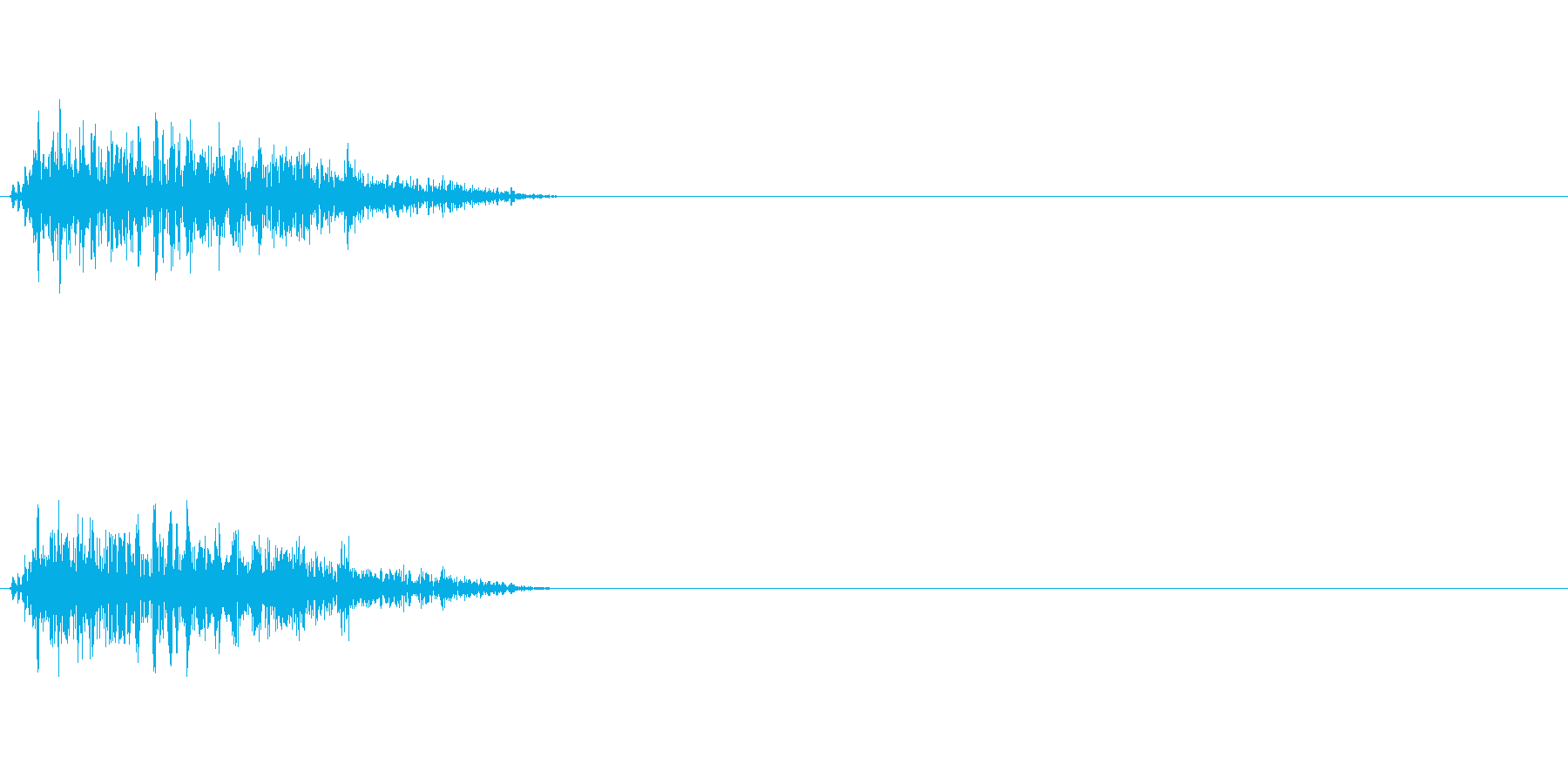 ビュンッ 斬撃音の再生済みの波形