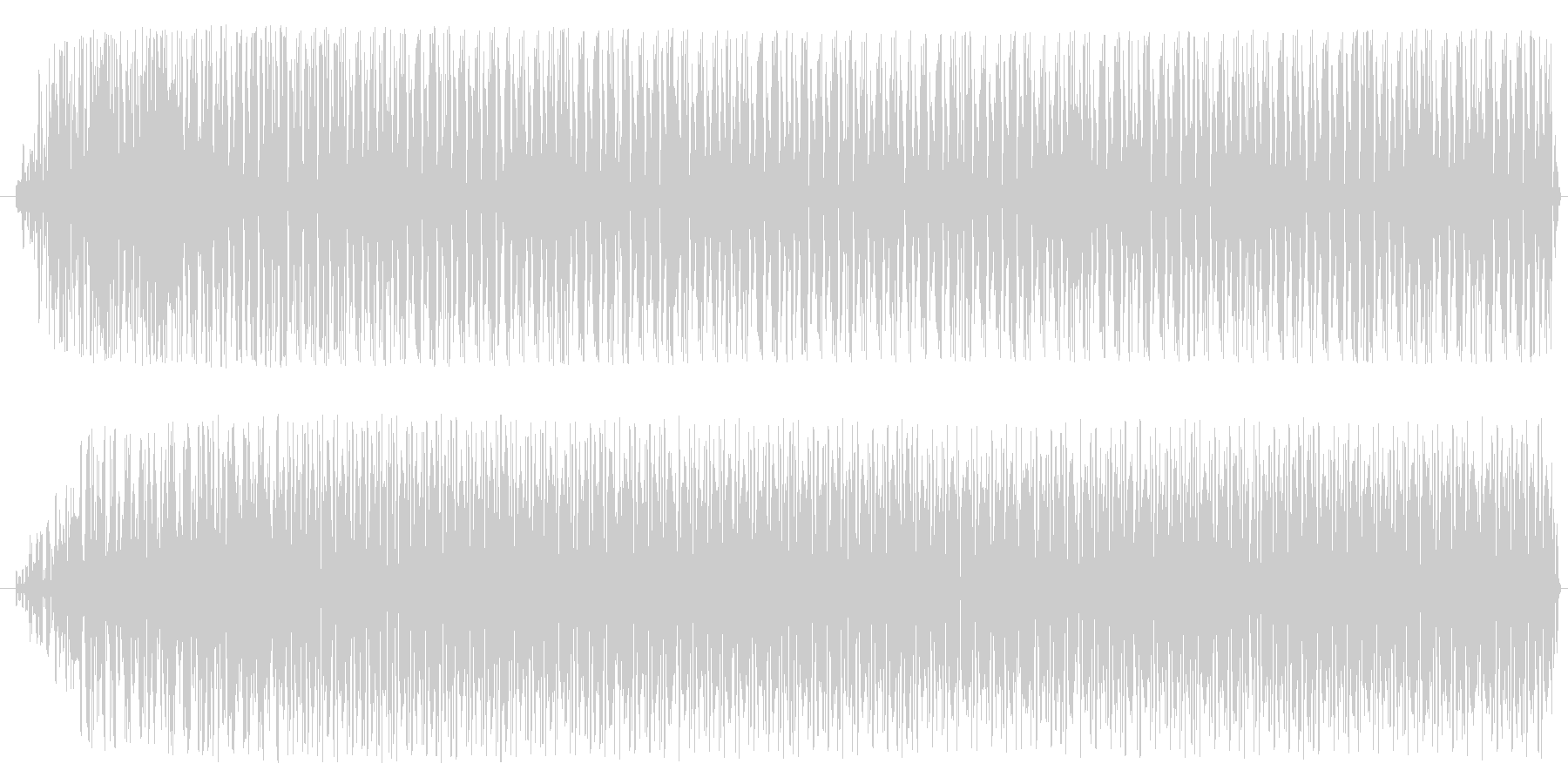 機械、モーター音(低音・一定・ノイズ音)の未再生の波形