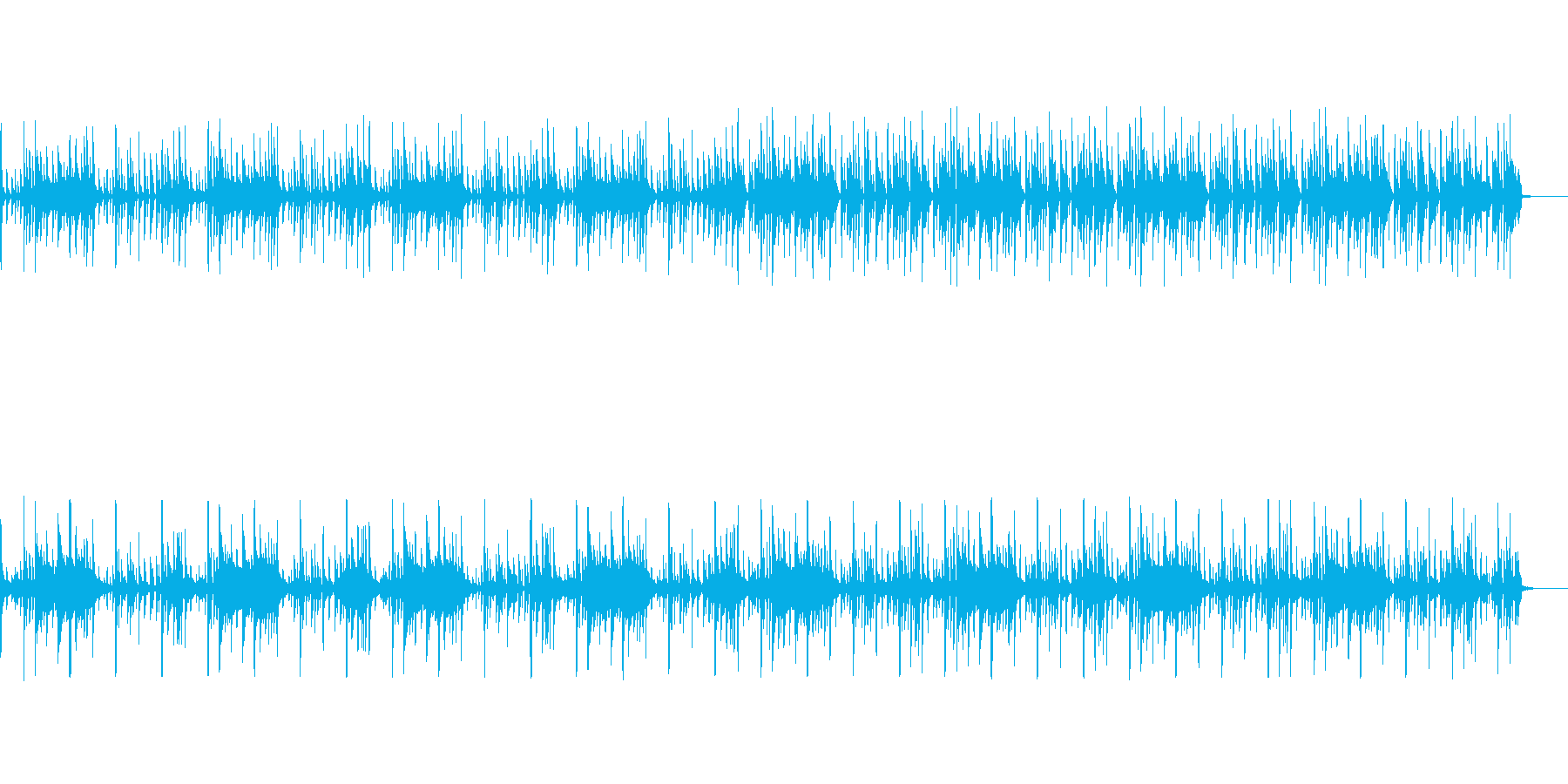 野生の森の中にいるイメージができる曲の再生済みの波形