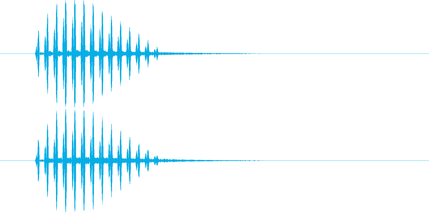 近未来SFボタン音ビープ音クリック音の再生済みの波形
