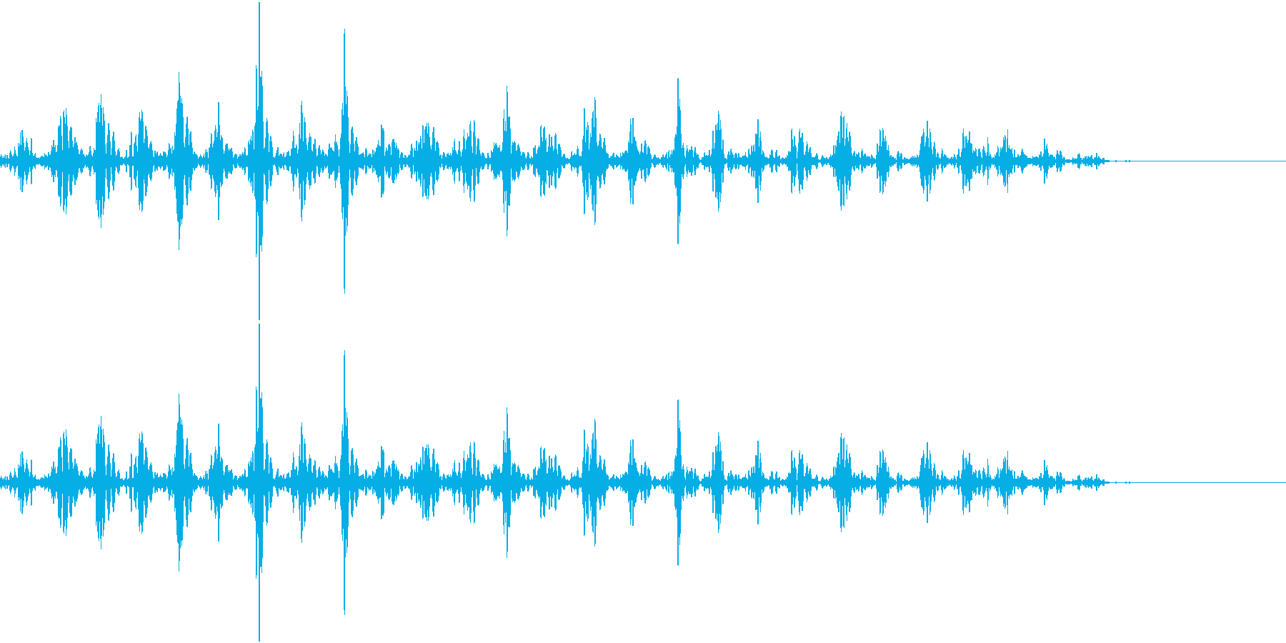 シャカシャカ洗っている音です。の再生済みの波形