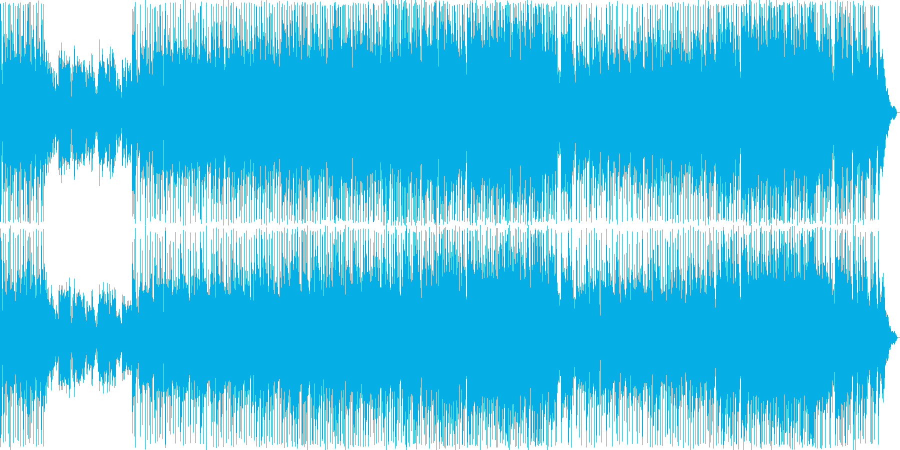 ほのぼのした雰囲気のバラード2の再生済みの波形