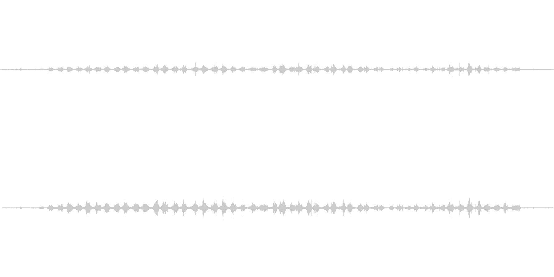 しゃかしゃか。歯磨き、歯を磨く音ですの未再生の波形