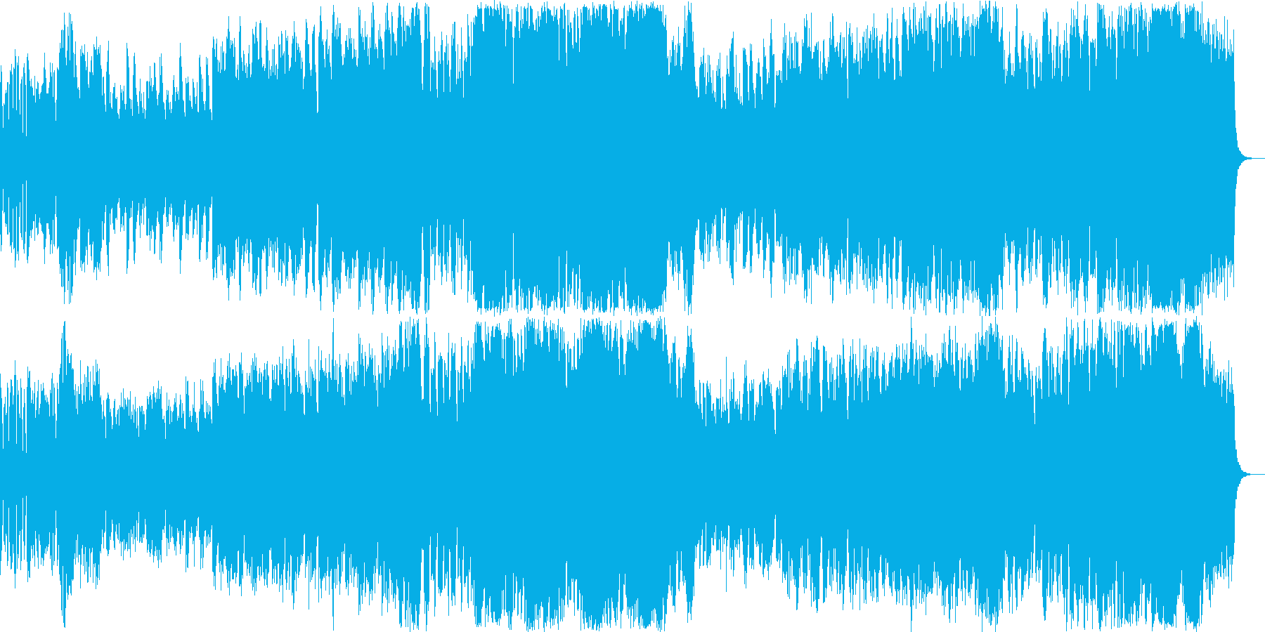 RPGのオープニングを想定した壮大な曲の再生済みの波形