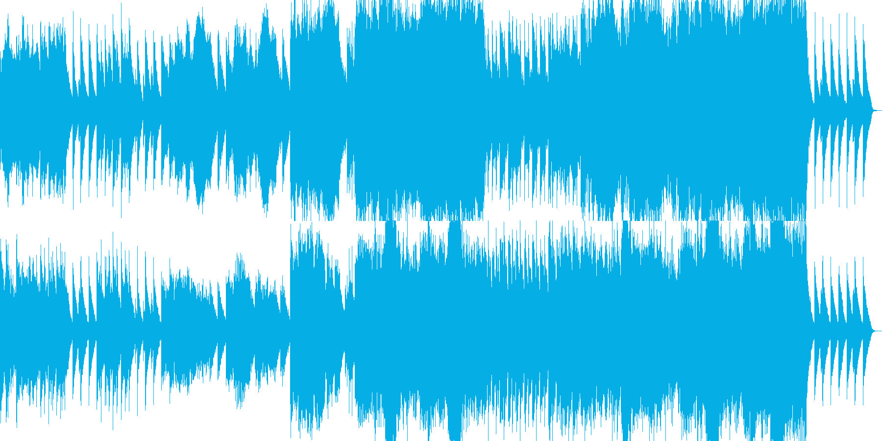 哀愁ただよう曲の再生済みの波形