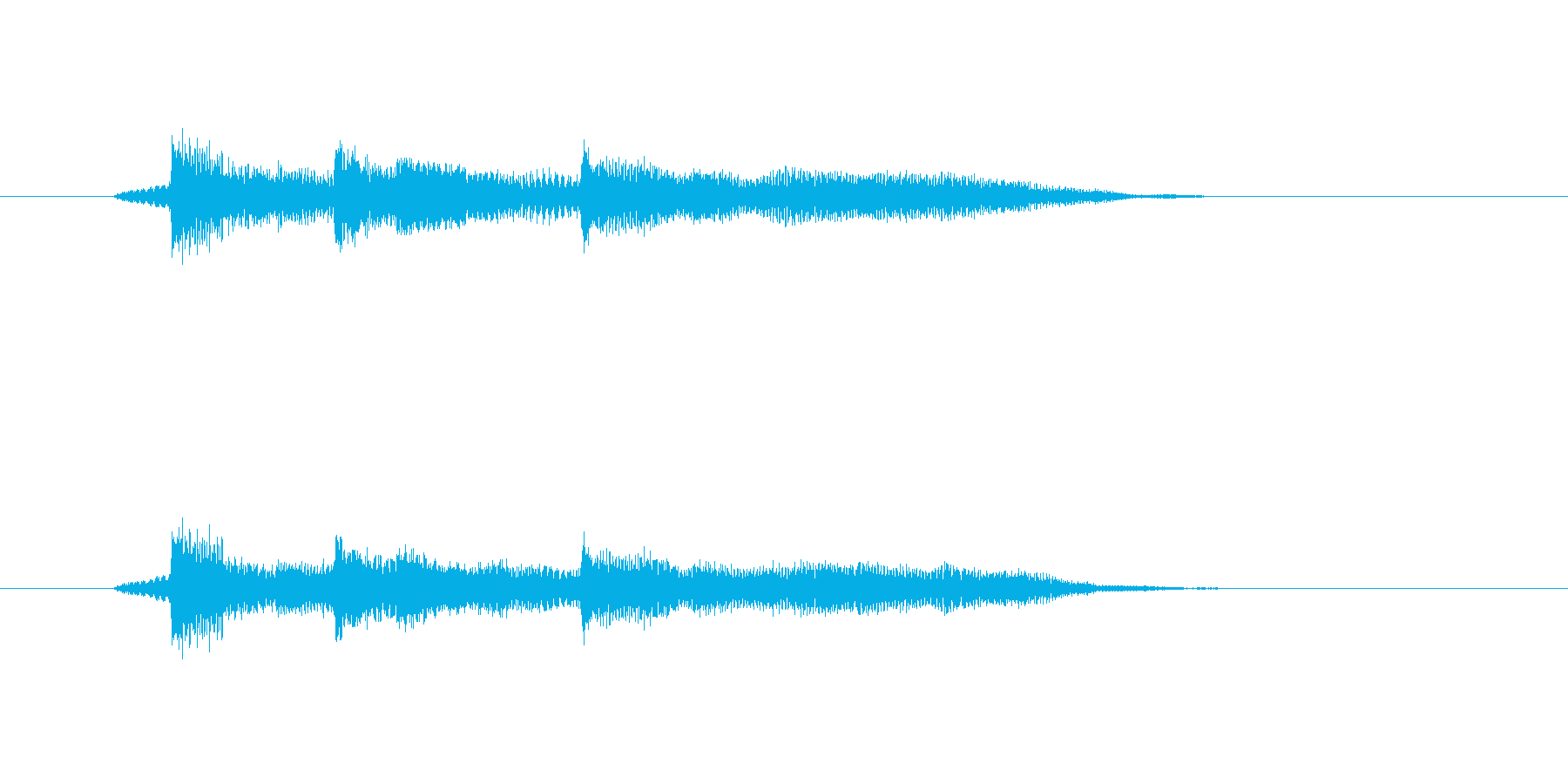 ポロンポロンポーン(メローなギターの音)の再生済みの波形
