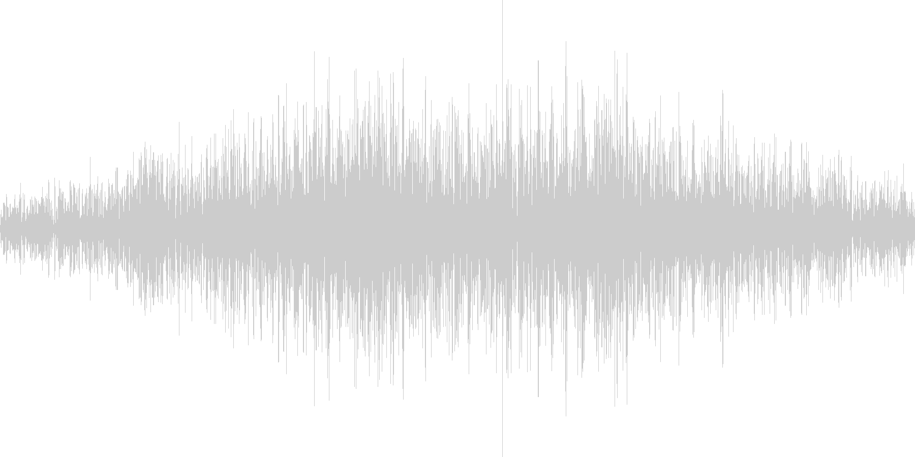 無限ループする地響き(モノラル)の未再生の波形