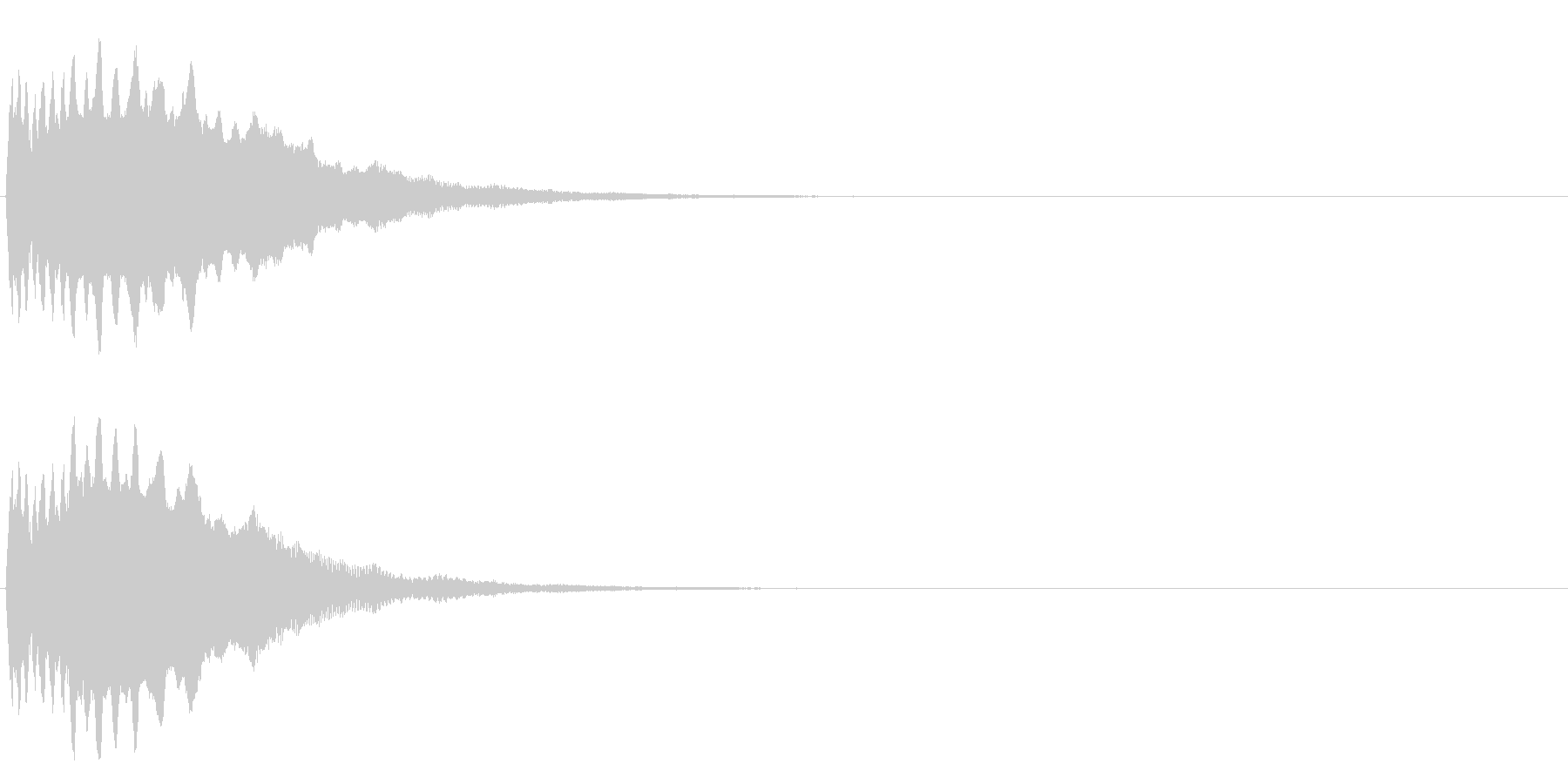 ヒューン(物が投げられたような音)の未再生の波形