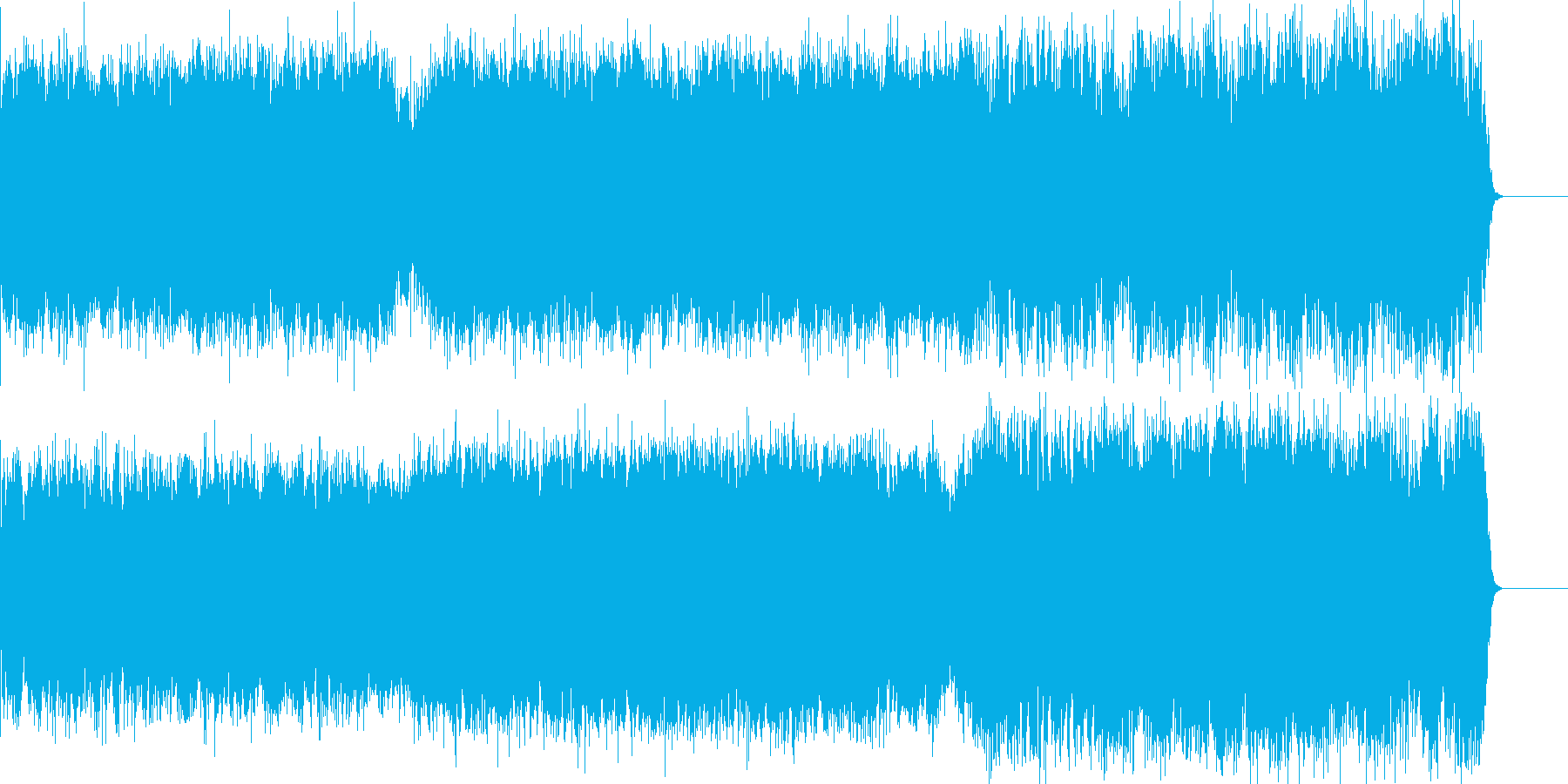 切なく悲しい場面のためにの再生済みの波形