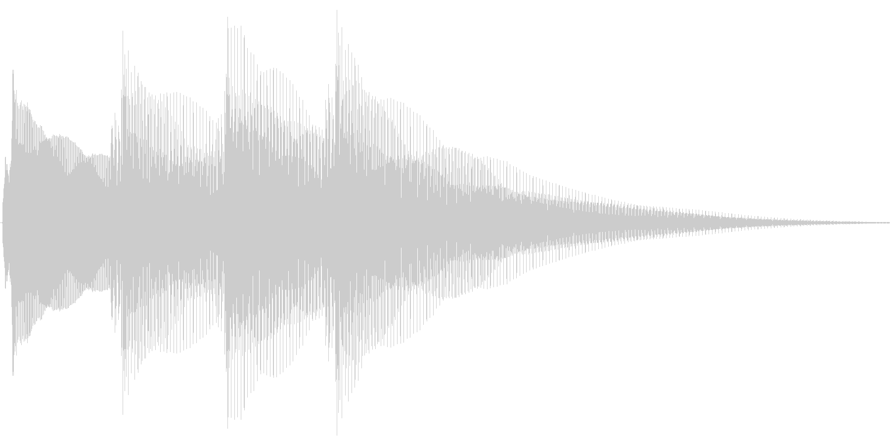 正解の音の未再生の波形