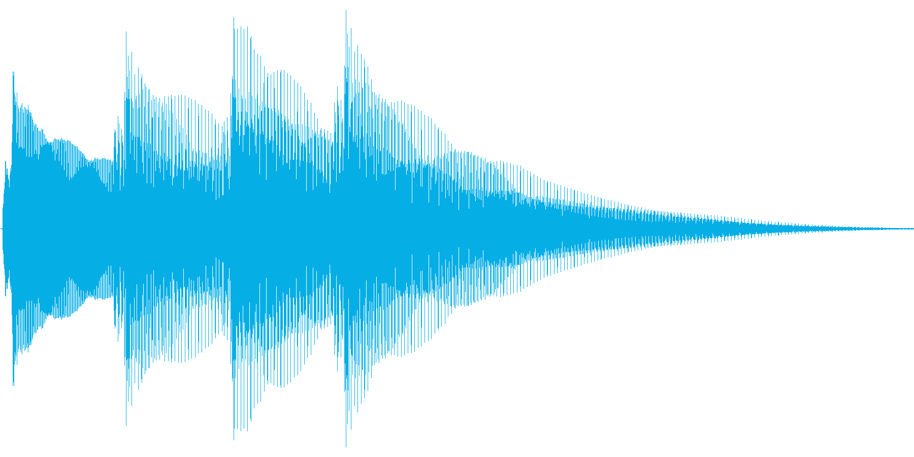 正解の音の再生済みの波形