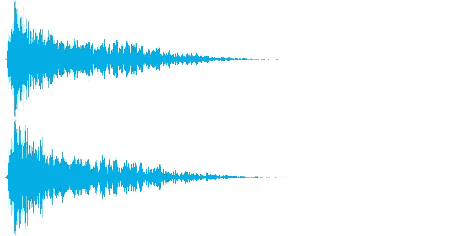 和風_アタック音_尺八_予告音_02の再生済みの波形