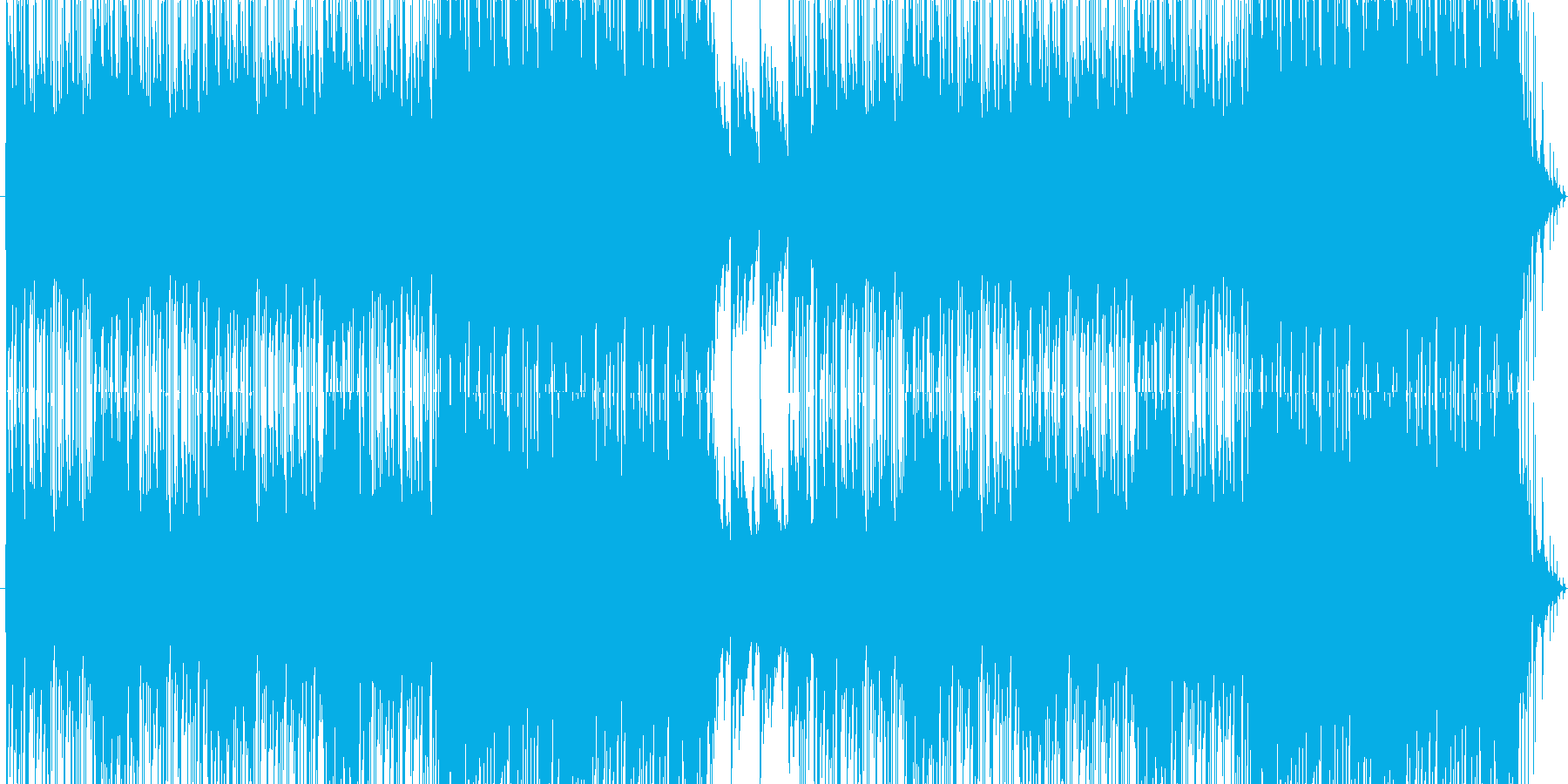 不気味でファンタジックなBGMの再生済みの波形