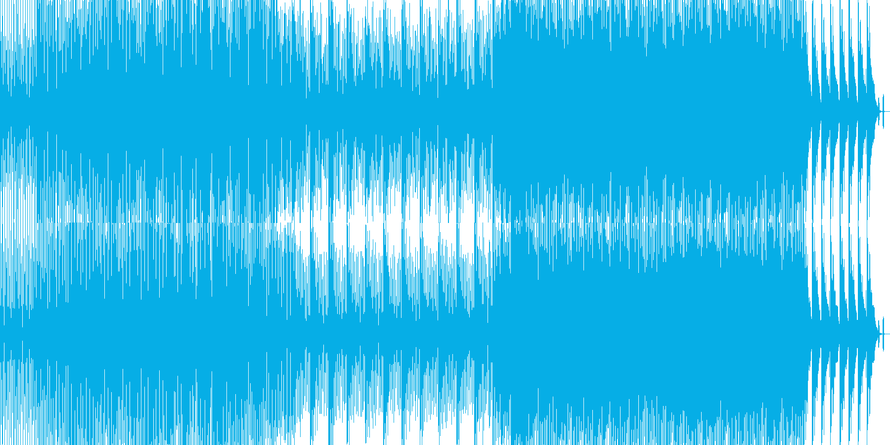 時を刻む音をイメージしたポップで壮大な曲の再生済みの波形